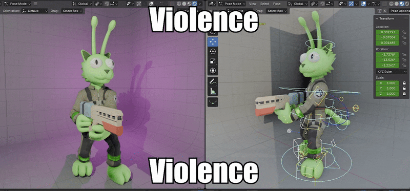 Cataminer violence gif